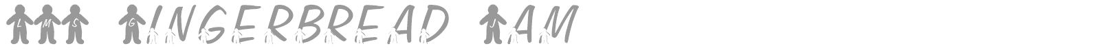 LMS Gingerbread Jam font preview